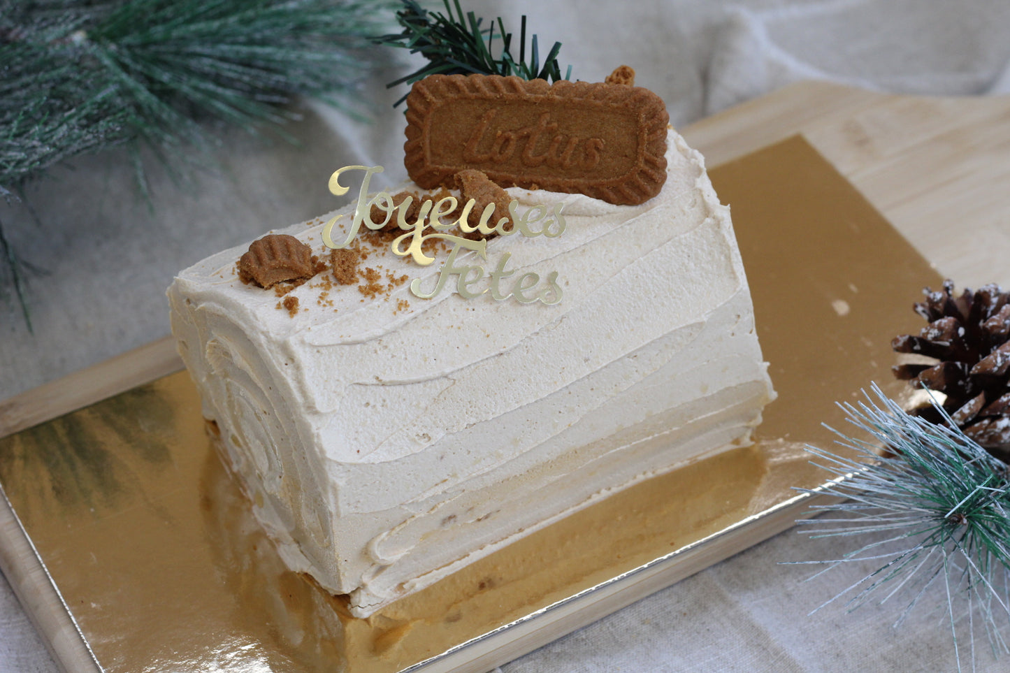 Bûche Choco-Biscoff