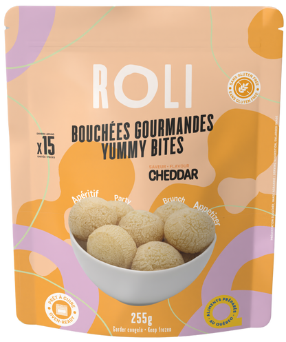 ROLI FOODS, BOUCHÉES GOURMANDES SAVEUR CHEDDAR