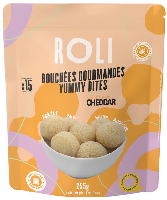 ROLI FOODS, BOUCHÉES GOURMANDES SAVEUR CHEDDAR