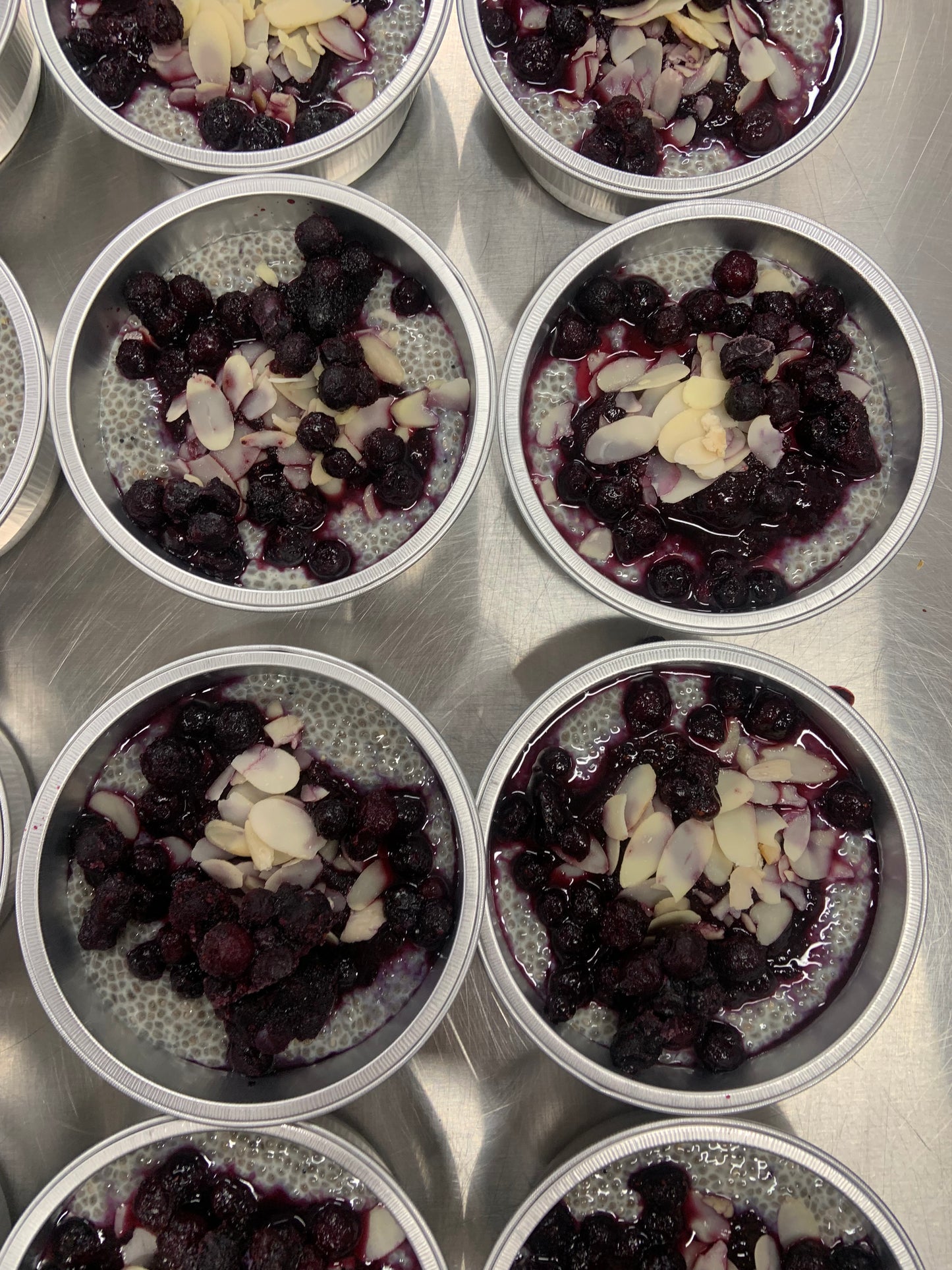 Pudding chia vanille-bleuets