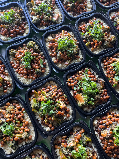 Couscous au brocoli & pois chiches
