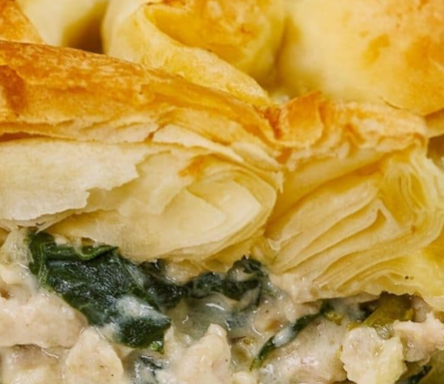 Format familial spanakopita filo
