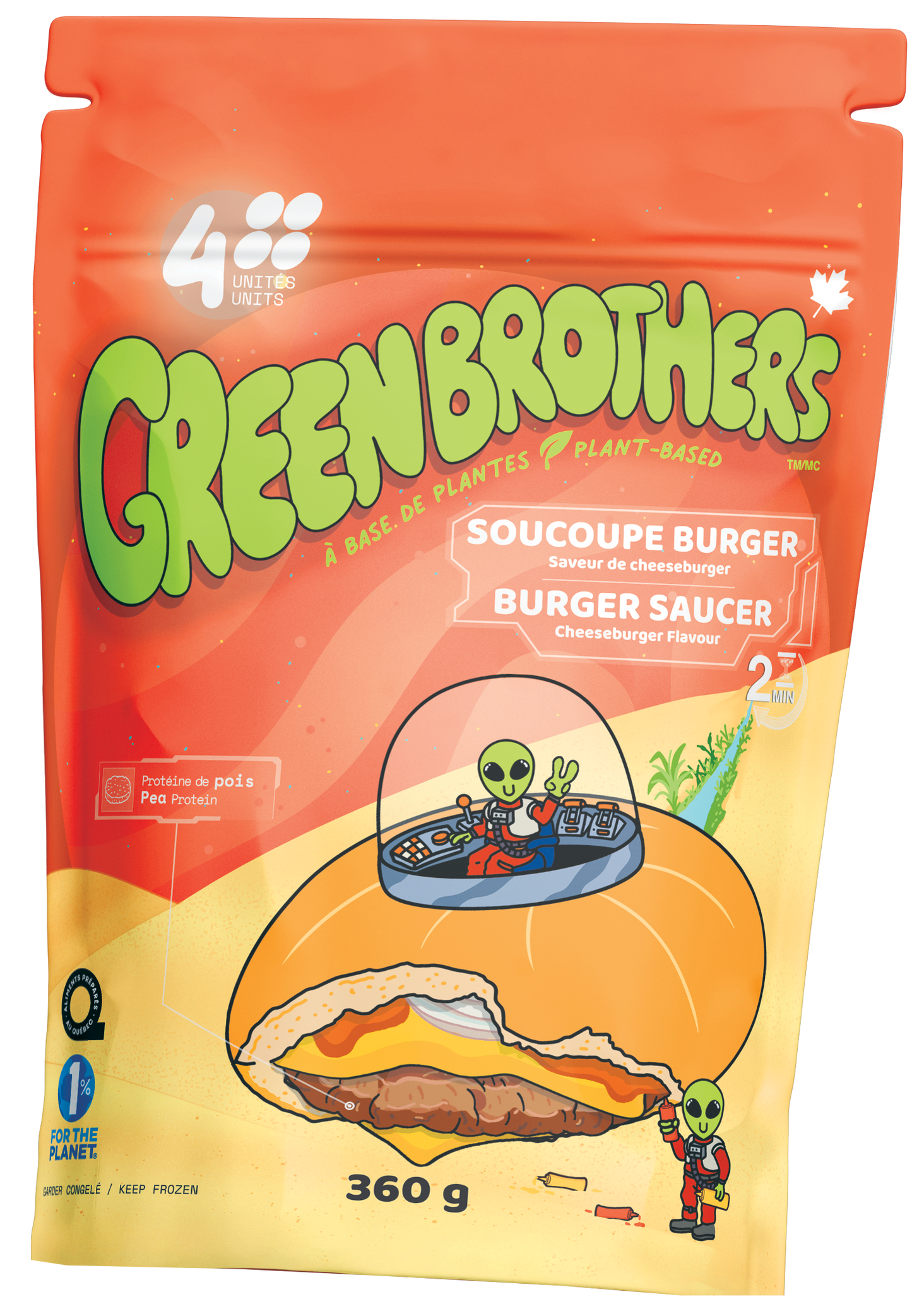 Saucoupe burger, GreenBrothers