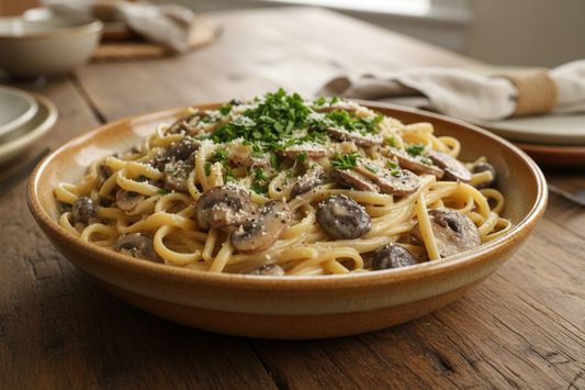 avec une sauce plus crémeuse