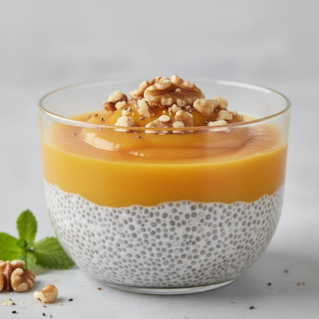 Pudding de chia à la papaye