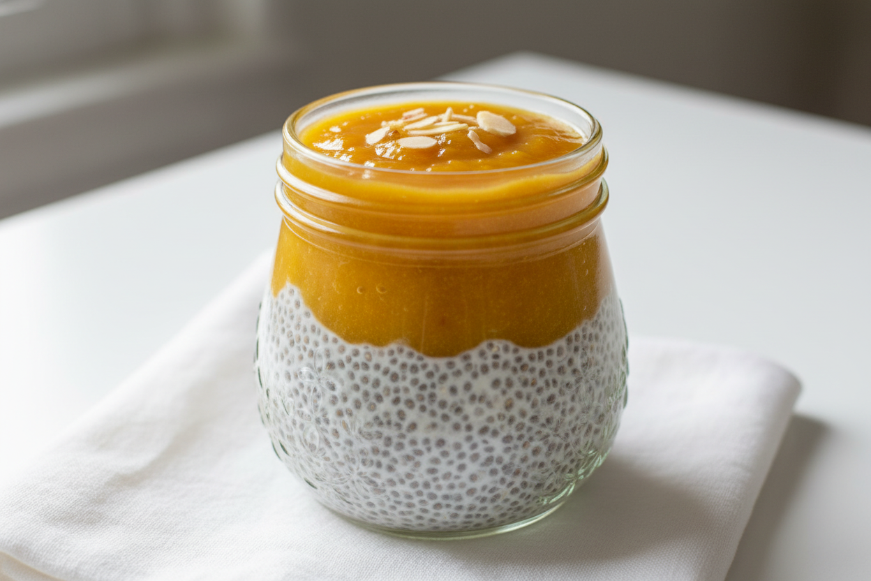 Pudding chia mangue