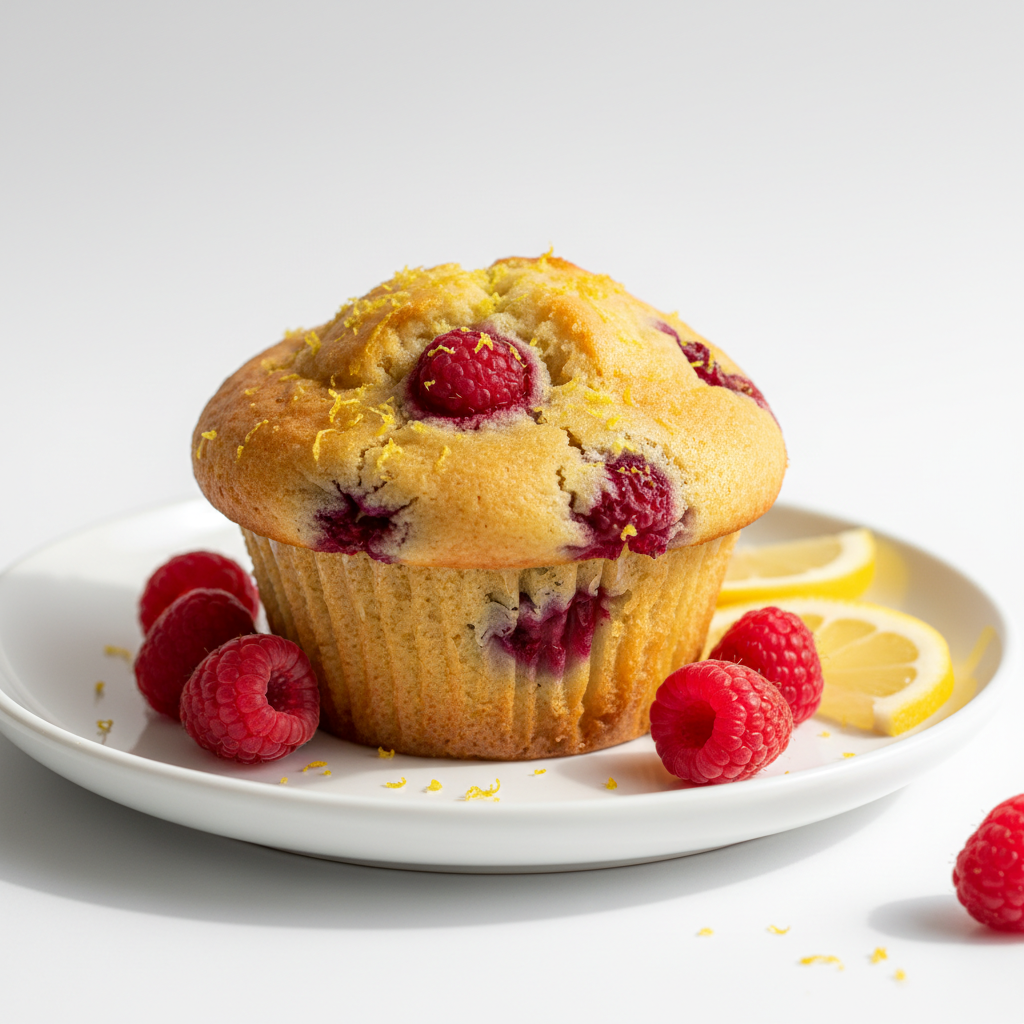 Muffin citron & framboises